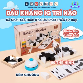 [ĐỘC QUYỀN] Đồ Chơi Xếp Hình Khối 3D Bằng Gỗ Màu Trắng Đen Đấu Kháng IQ Nhanh Tay Trí Óc Tư Duy Cho Bé EDU TOYS DC03