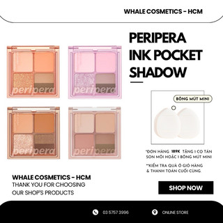 Phấn Mắt 4 Ô Peripera Ink Pocket Shadow Palette