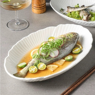 Đĩa dài cánh hoa, bát đĩa sáng tạo, bát đĩa decor