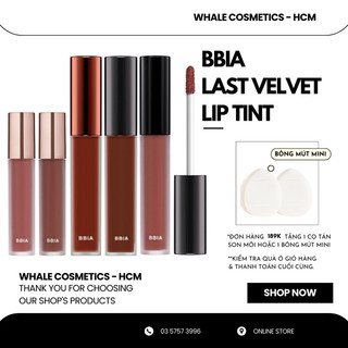 Son Kem Lì BBIA Last Velvet Lip Tint (5g)