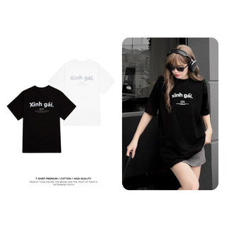 Áo Thun Local Brand Pressor XINH GÁI , Áo Phông Unisex 100% Cotton 2 chiều Basic Tee