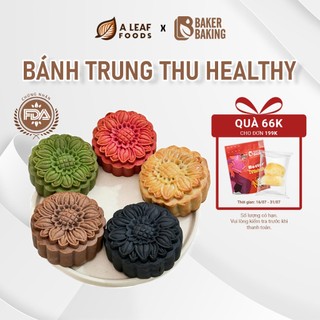 Bánh trung thu healthy cao cấp 2024 Baker Baking ít ngọt, không phẩm màu, mix nhiều vị 150gr