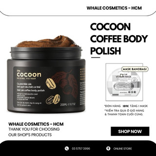 Tẩy Tế Bào Chết Cocoon Dak Lak Coffee Body Polish 200ml