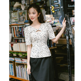 Olv - áo kiểu hoa novalie fleur top