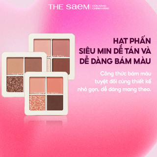 [the SAEM Official] Bảng Phấn Mắt 4 Màu Mịn Lì Bền Màu the SAEM Saemmul Shadow Box 3.6g