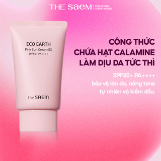 [the SAEM Official] Kem Chống Nắng Kiềm Dầu, Dịu Nhẹ, Nâng Tone Tự Nhiên the SAEM Eco Earth Pink Sun Cream EX 50g