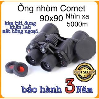 Ống nhòm Comet cao cấp 90x90( có mắt hồng ngoại hỗ trợ nhòm đêm), ống nhòm thấu kính cao cấp BK7 siêu nét chuyên săn ong