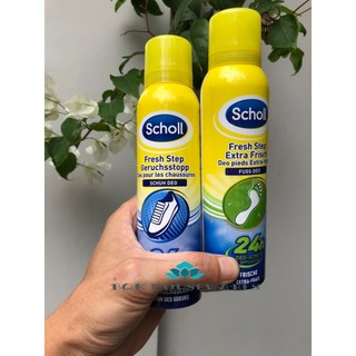 [ HÀNG ĐỨC ] Xịt khử mùi hôi chân và khử mùi hôi giày Scholl 150ml