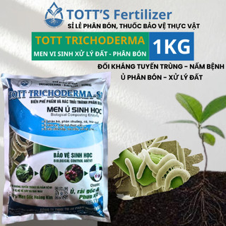 Nấm đối kháng Trichoderma - men vi sinh trichoderma chuyên dùng ủ phân chuồng và xử lý đất trồng cây TOTT's fertilizer