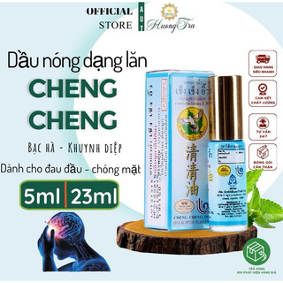 [Dành cho đau đầu_Tính nóng mát] Dầu lăn bạc hà, khuynh diệp Cheng Cheng OiL Thái Lan