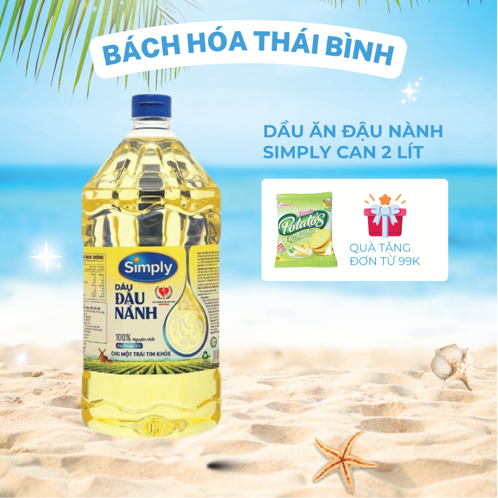 Dầu ăn Đậu Nành Simply Can 2 Lít