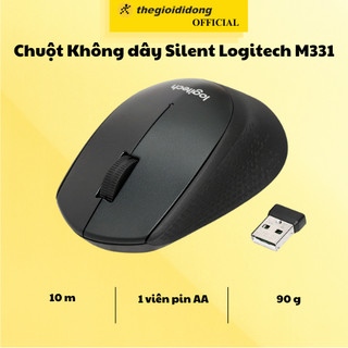 Chuột Không Dây Silent Logitech M331 1000 DPI - Hàng chính hãng - BH 12 tháng