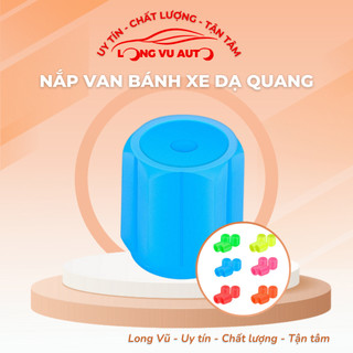 Nắp Van Bánh Xe Hơi / Xe Máy / Xe Tải Màu Dạ Quang Chống Bụi Bẩn Tiện Dụng