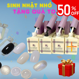 Sơn Gel Trắng Gạo, Sữa Buberry Trắng, Đen Lẻ Màu, SƠn Lên Chuẩn màu Mướt Mịn CHANH NAIL