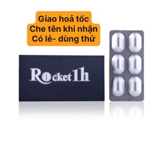 Viên uống chính hãng hỗ trợ sức khỏe nam giới Rocket 1h vỉ 6 viên- tăng cường sinh lý nam