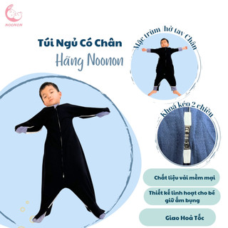 Túi Ngủ Đóng Mở Tay, Có Ống Chân Cho Bé Ngủ Ngon- Hãng Noonon