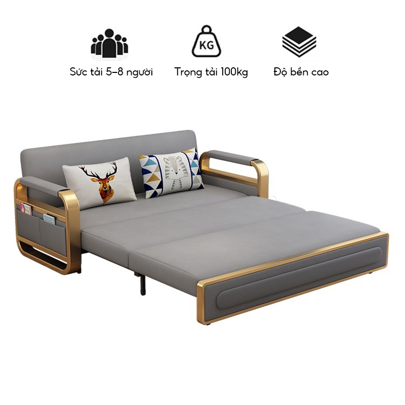 Giường sofa thông minh. Giường ngủ sofa có ngăn chứa đồ. ghế sofa Ga nano cao cấp | BigBuy360 - bigbuy360.vn