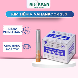 Kim tiêm vinahankook 25G sử dụng 1 lần - hộp 100 cây