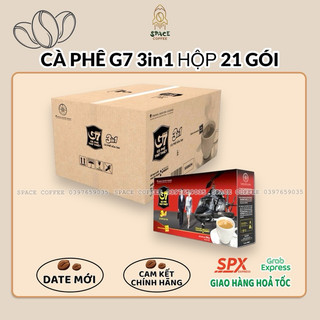 Cà phê sữa g7 3in1 - hộp 21 gói 16gr - thùng 24 hộp