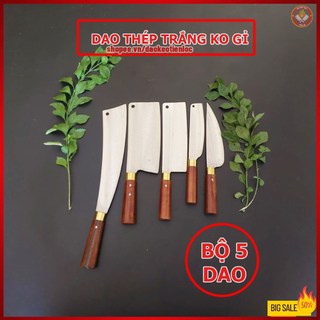 Bộ dao thép không gỉ cao cấp bộ dao nhà bếp chuyên nghiệp việt nhật - Dao bảo hành 12 tháng
