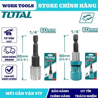 Đồ nghề total mũi gắn vặn vít 60mm tac462602 , tac464601