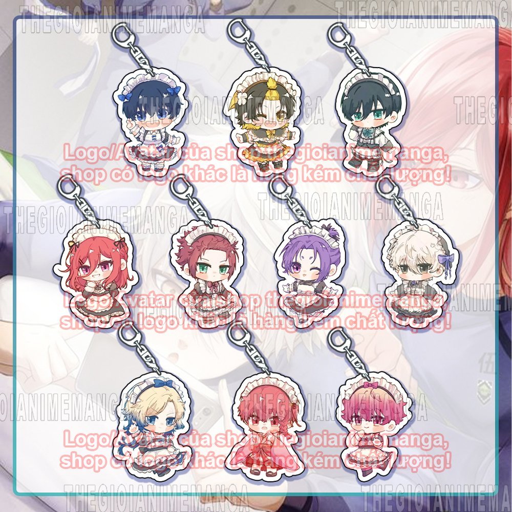 Móc khóa BLUE LOCK in hình HẦU GÁI chibi anime mica acrylic quà tặng xinh xắn TIỆM LỚN ANIME