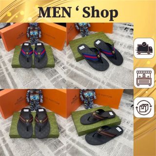 Sẵn buôn dép tông nam gờ cê đính logo hổ cao cấp - dép xỏ ngón nam cao cấp