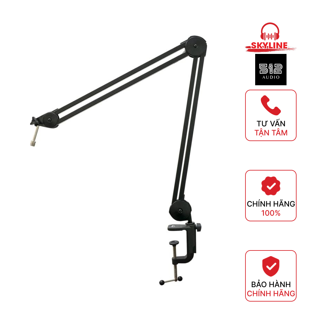 [CHÍNH HÃNG] Giá treo Micro 512 AUDIO - Boom arm - Giá đỡ Micro - SKYLINE AUDIO