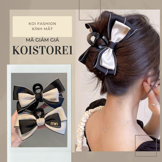 Kẹp tóc nơ, kẹp tóc nửa đầu đính đá cao cấp,kẹp tóc mái nơ phong cách hàn quốc