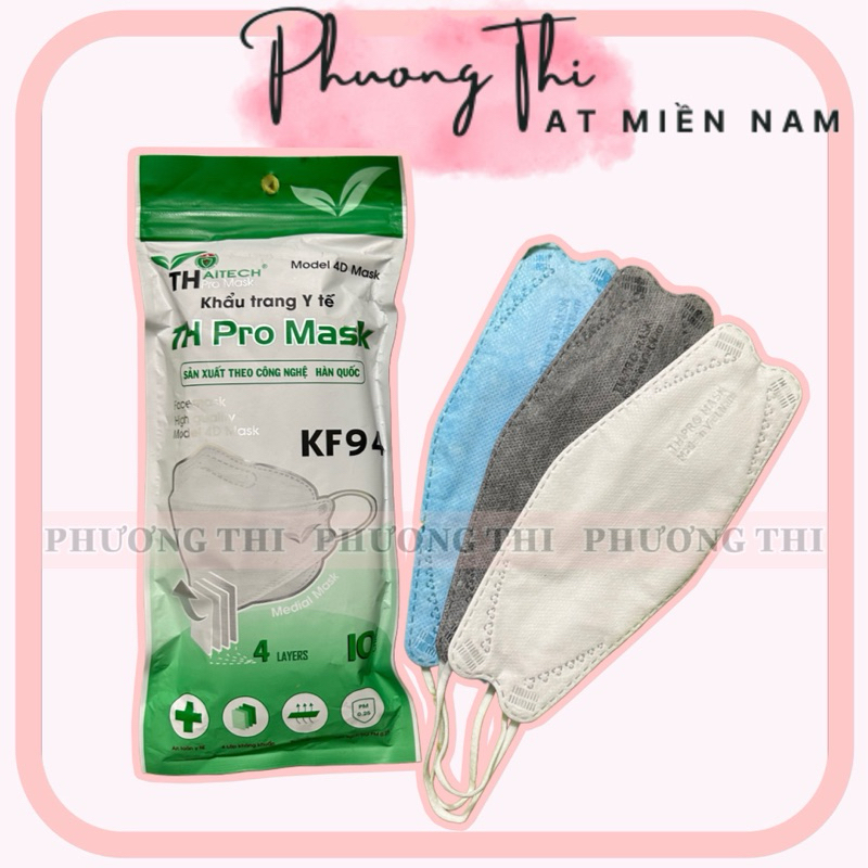 [ Ưu Đãi ] Thùng 400 Cái Khẩu Trang KF94 4 Lớp Đi Nắng Tránh Bụi Hiệu TH Pro
