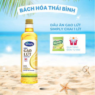 Dầu Gạo Lứt Nguyên Chất Simply chai 1l