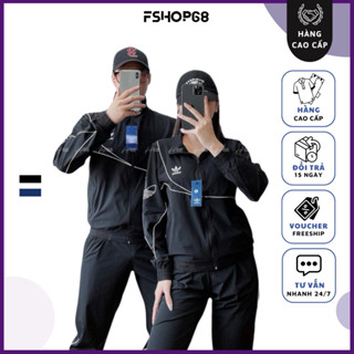 Bộ Quần Áo thể thao das M8, bộ đôi nam nữ chất gió cấp Gió 2 lớp Có Lót Lưới Chất Mềm, Túi Có Khóa set Thu Đông vnxk