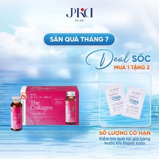[Mẫu mới] Nước uống The Collagen Nhật Bản hộp 10 lọ hỗ trợ sáng da, giảm lão hoá và cải thiện hệ miễn dịch