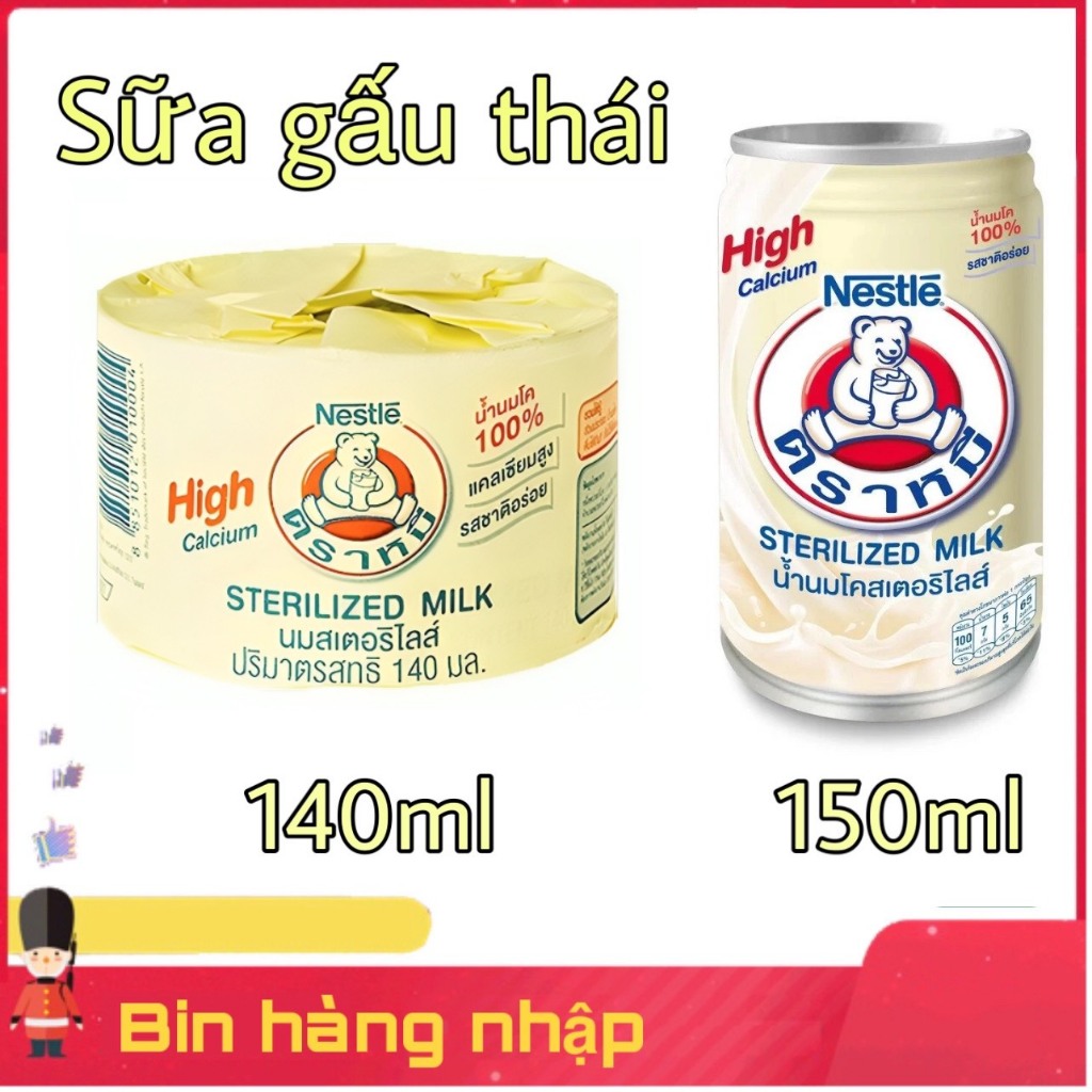 Sữa gấu nestle thái lan lon 150ml