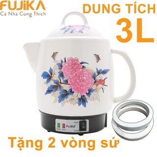 Siêu sắc thuốc điện gốm sứ bát tràng fujika 3 lít fj-ck33 - - - ấm thuốc điện nấu tự ngắt