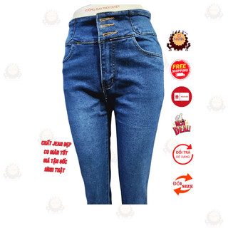 Quần jean nữ lưng siêu cao NHIỀU MẪU HOT THỜI TRANG, có hình thật, quần bò nữ đai siêu cao chất giãn