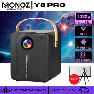Máy chiếu Y8 PRO mẫu mới tích hợp ứng dụng Android 1080HD máy chiếu thông minh Pro Mini