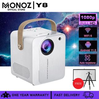 Máy chiếu Y8 PRO mẫu mới tích hợp ứng dụng Android, máy chiếu thông minh Pro Mini
