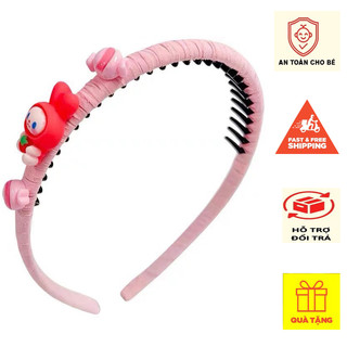 Bờm tóc cho bé , Băng đô cài tóc bé gái hoạ tiết hoạt hình cực đáng yêu BB09