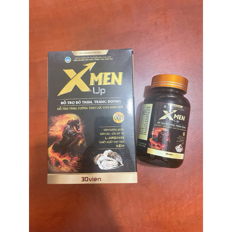 Xmen Up viên uống hỗ trợ bổ thận,tráng dương,giảm triệu chứng đau lưng,mỏi gối,đi tiểu nhiều lần-Hộp 30 viên