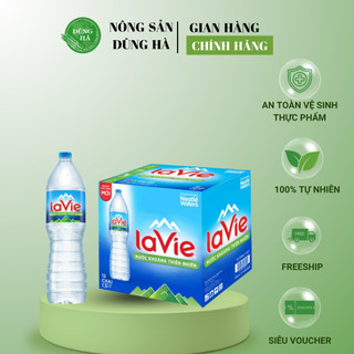 Nước khoáng lavie thiên nhiên chai 1.5l/500ml - có ship hoả tốc