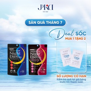 Trà đêm Orihiro Night Diet Tea hỗ trợ giảm cân Nhật Bản (túi 20 gói)