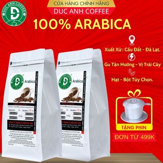 Gu tận hưởng Arabica Cầu Đất rang mộc DUC ANH COFFEE thơm quyến rũ phù hợp pha máy pha phin hay cold brew