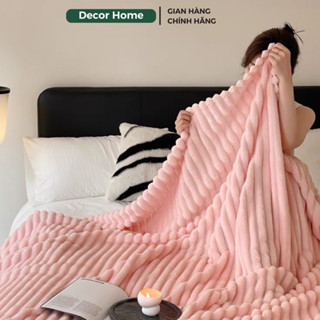  Chăn Blanket Nỉ Lông Thỏ cao cấp siêu mềm mịn dày dặn phong cách Hàn Quốc xinh xắn 
