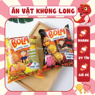 Bim Bim Oishi BOLA snack viên vị Tokoyaki Nhật Bản, Mực cay - Ăn Vặt Khủng Long