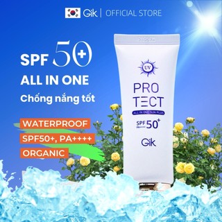 Kem chống nắng GIK hữu cơ SPF50+/PA++++ 40ml chính hãng kiểm soát dầu chăm sóc da bảo vệ hoàn hảo