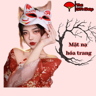 Mặt nạ khiêu vũ hóa trang công chúa Venice Masquerade/Cáo cổ trang phối ren, lông vũ ( cosplay)