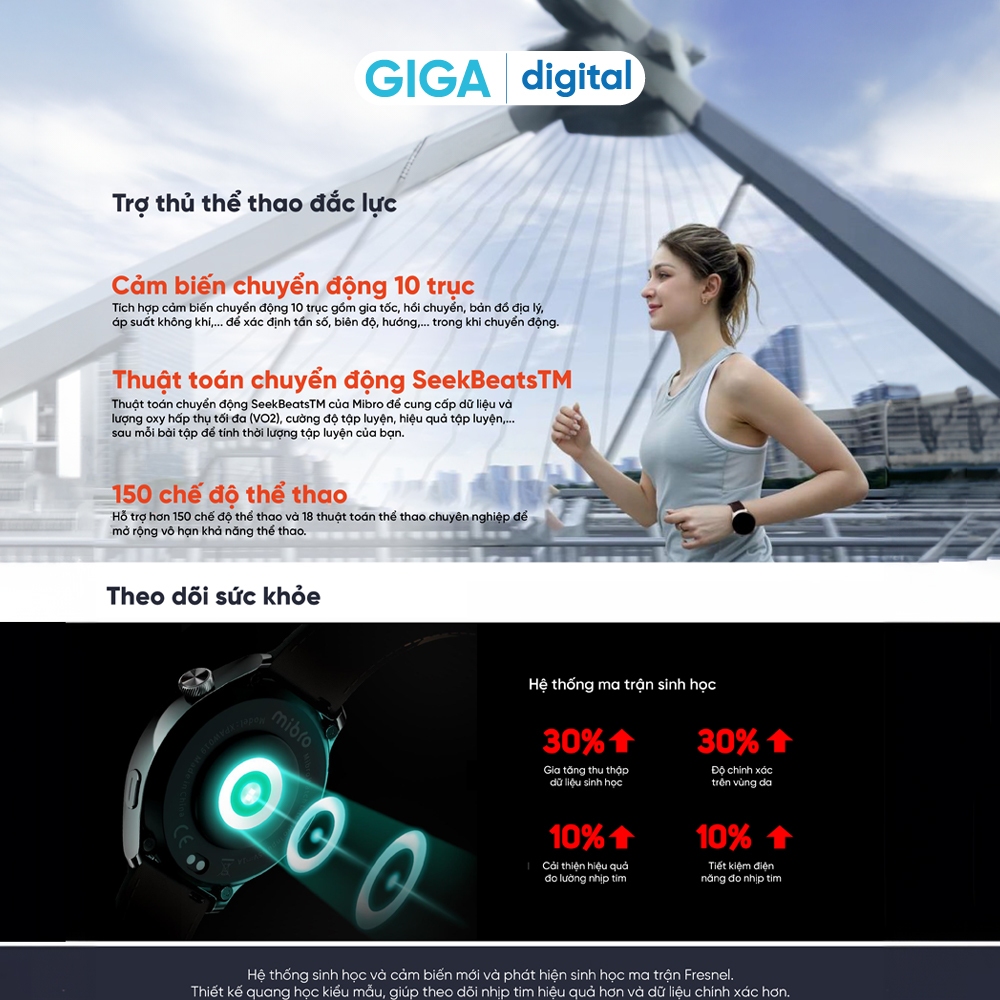 Đồng hồ thông minh Mibro Lite 3 Pro - ĐỊnh vị GPS - Hỗ trợ 150 chế độ thể thao | BigBuy360 - bigbuy360.vn