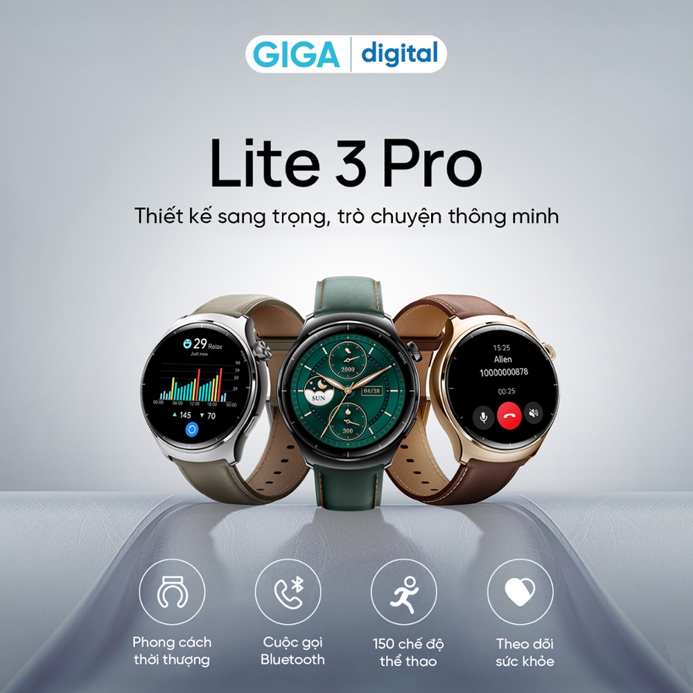 Đồng hồ thông minh Mibro Lite 3 Pro - ĐỊnh vị GPS - Hỗ trợ 150 chế độ thể thao | BigBuy360 - bigbuy360.vn