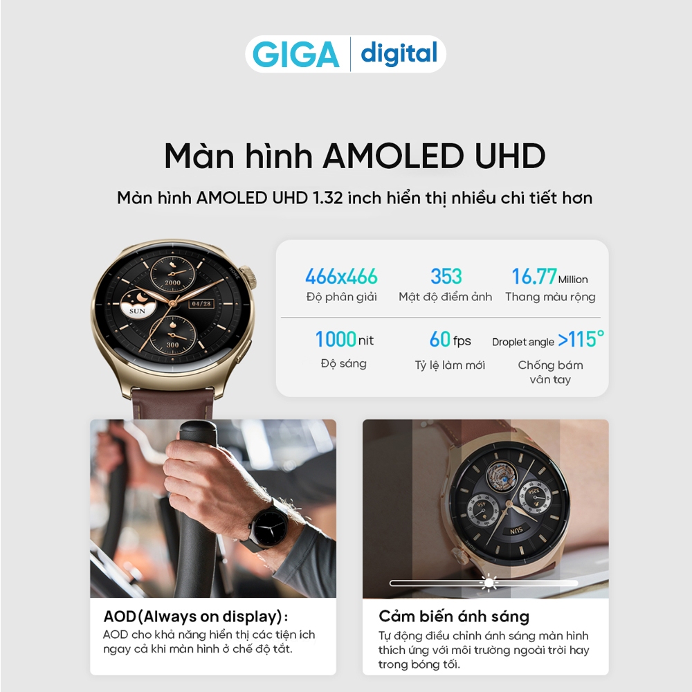 Đồng hồ thông minh Mibro Lite 3 Pro - ĐỊnh vị GPS - Hỗ trợ 150 chế độ thể thao | BigBuy360 - bigbuy360.vn